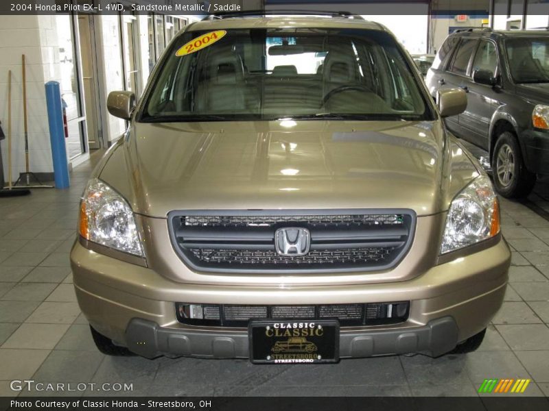 Sandstone Metallic / Saddle 2004 Honda Pilot EX-L 4WD