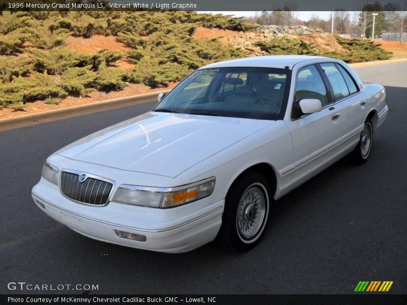 Vibrant White / Light Graphite 1996 Mercury Grand Marquis LS