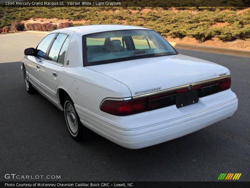 Vibrant White / Light Graphite 1996 Mercury Grand Marquis LS