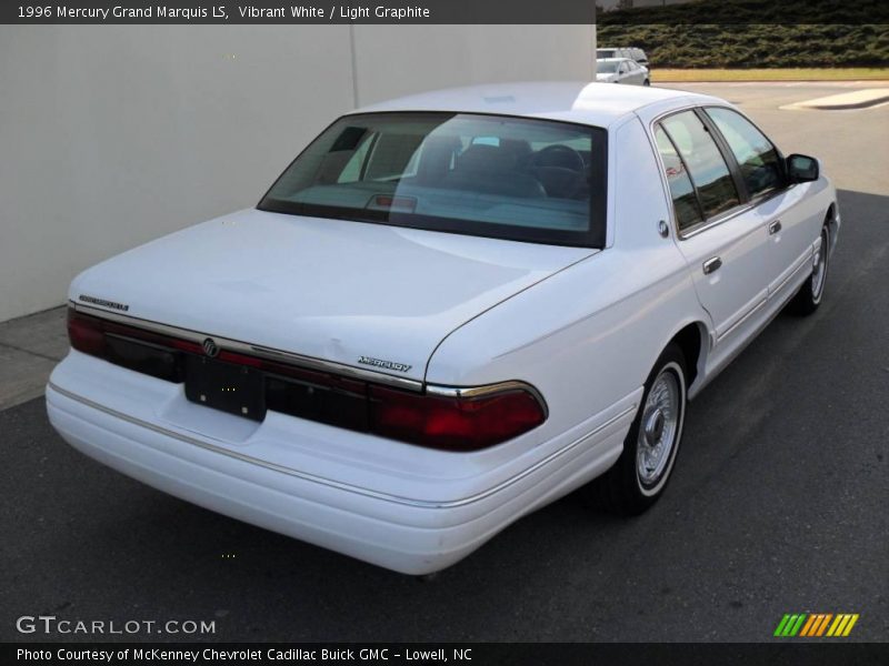 Vibrant White / Light Graphite 1996 Mercury Grand Marquis LS
