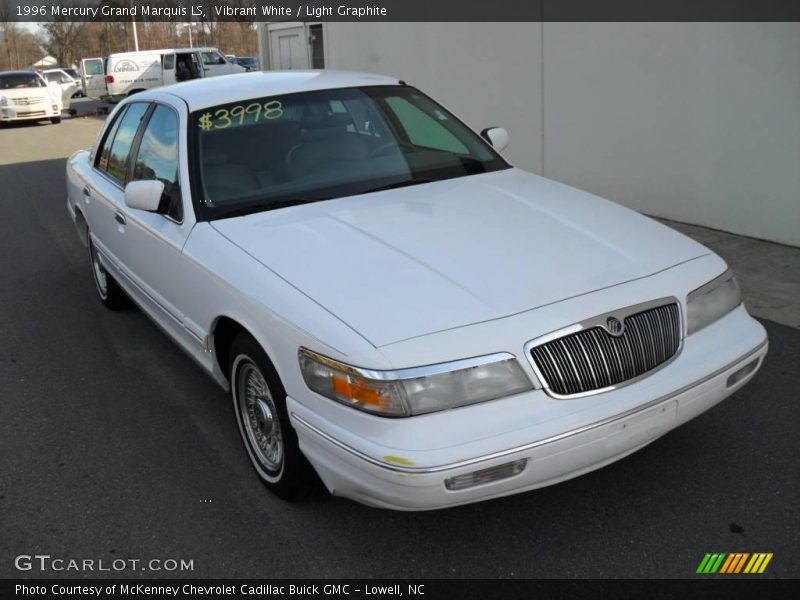Vibrant White / Light Graphite 1996 Mercury Grand Marquis LS