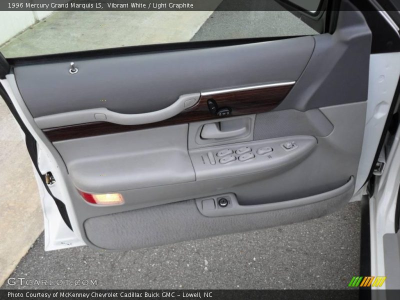 Vibrant White / Light Graphite 1996 Mercury Grand Marquis LS