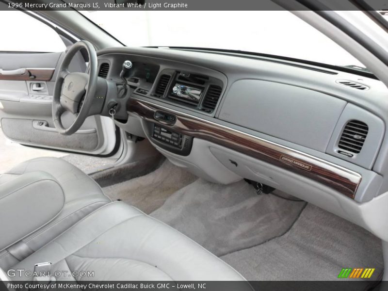 Vibrant White / Light Graphite 1996 Mercury Grand Marquis LS