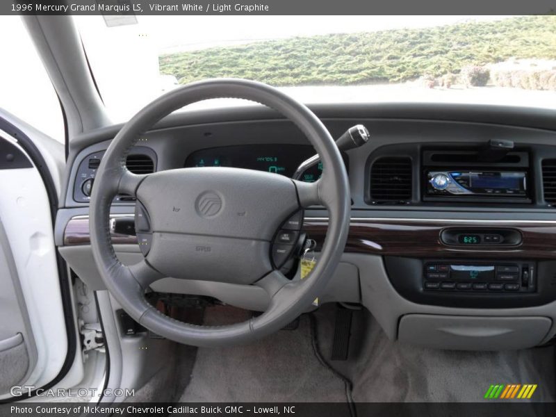 Vibrant White / Light Graphite 1996 Mercury Grand Marquis LS