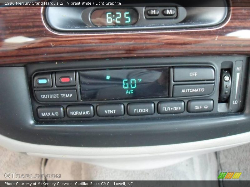 Vibrant White / Light Graphite 1996 Mercury Grand Marquis LS