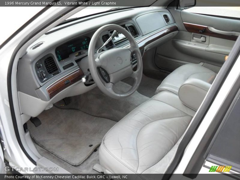 Vibrant White / Light Graphite 1996 Mercury Grand Marquis LS