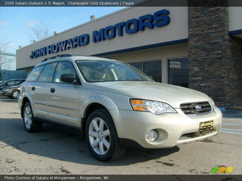 Champagne Gold Opalescent / Taupe 2006 Subaru Outback 2.5i Wagon