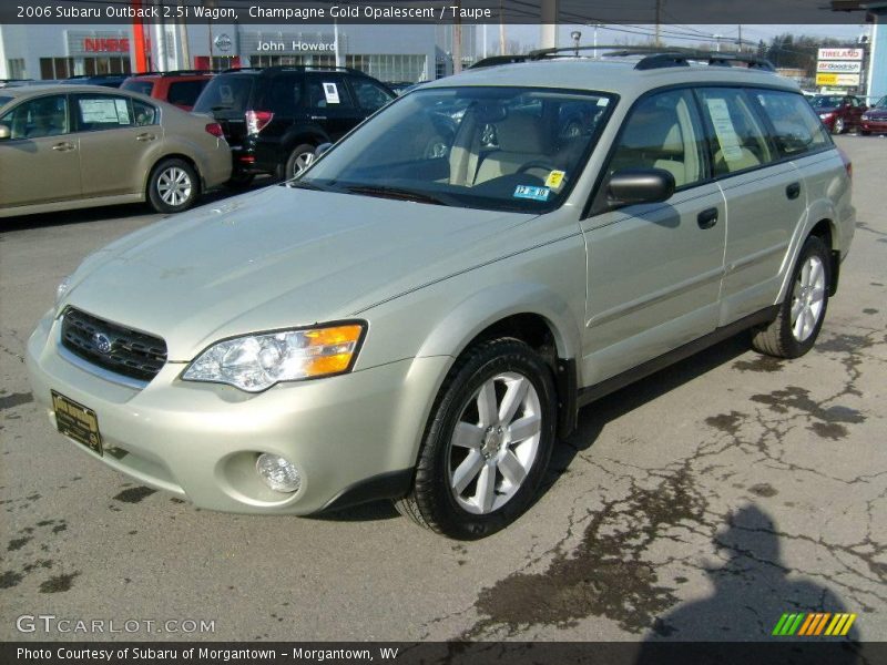 Champagne Gold Opalescent / Taupe 2006 Subaru Outback 2.5i Wagon