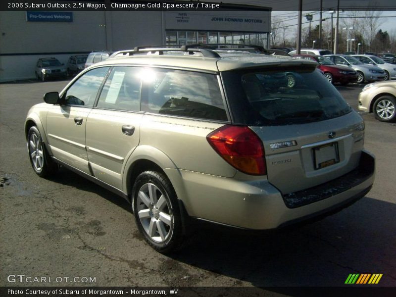 Champagne Gold Opalescent / Taupe 2006 Subaru Outback 2.5i Wagon