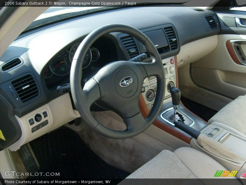 Champagne Gold Opalescent / Taupe 2006 Subaru Outback 2.5i Wagon