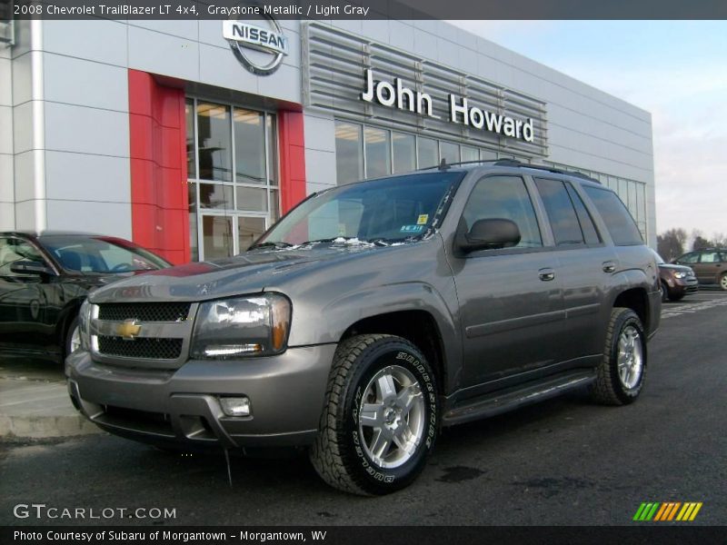 Graystone Metallic / Light Gray 2008 Chevrolet TrailBlazer LT 4x4