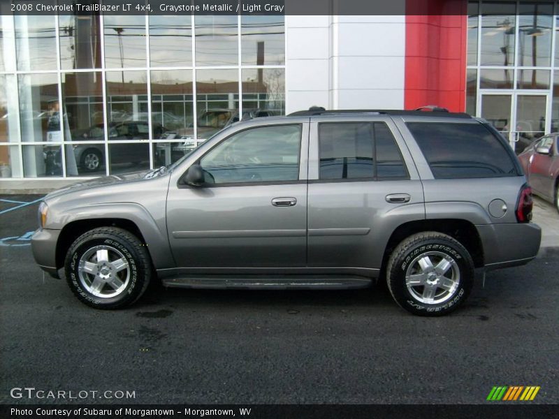 Graystone Metallic / Light Gray 2008 Chevrolet TrailBlazer LT 4x4