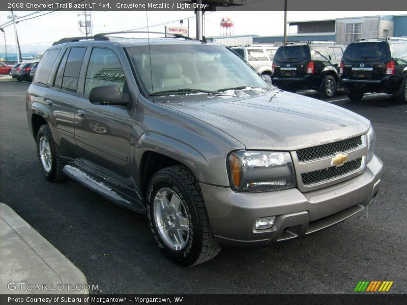 Graystone Metallic / Light Gray 2008 Chevrolet TrailBlazer LT 4x4
