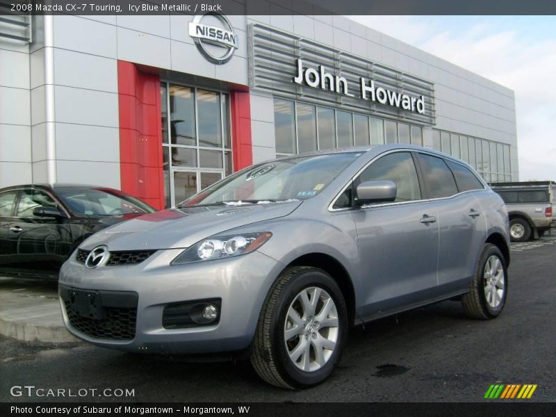 Icy Blue Metallic / Black 2008 Mazda CX-7 Touring