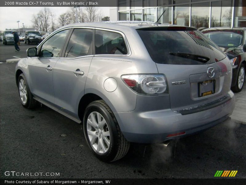 Icy Blue Metallic / Black 2008 Mazda CX-7 Touring