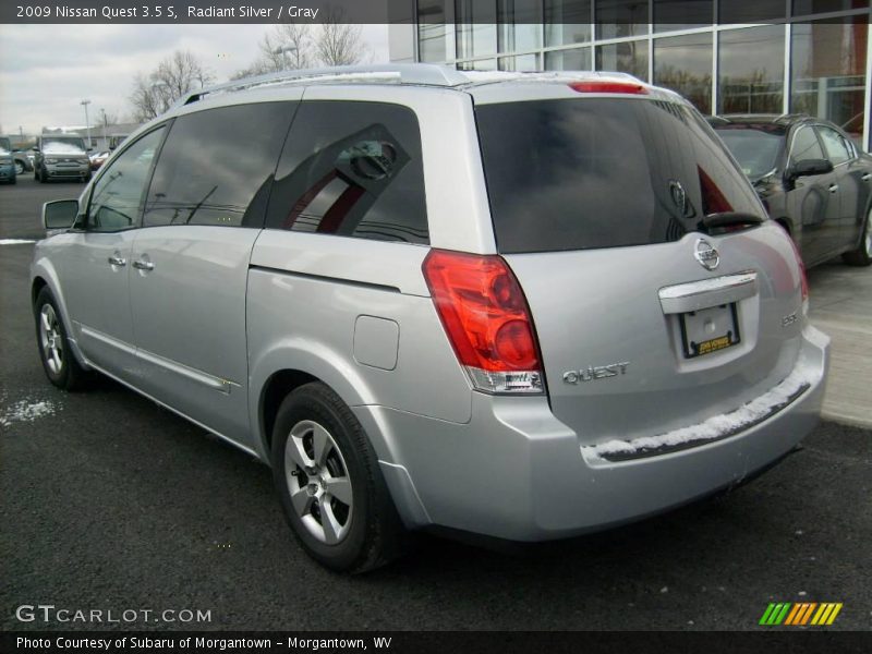 Radiant Silver / Gray 2009 Nissan Quest 3.5 S