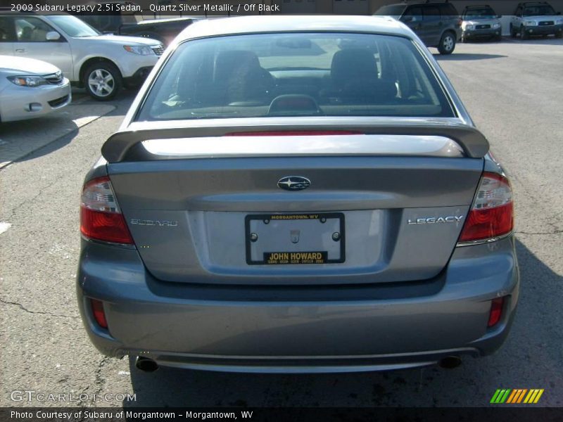 Quartz Silver Metallic / Off Black 2009 Subaru Legacy 2.5i Sedan