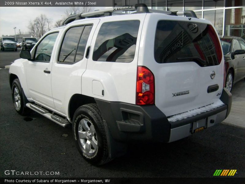 Avalanche White / Steel 2009 Nissan Xterra X 4x4