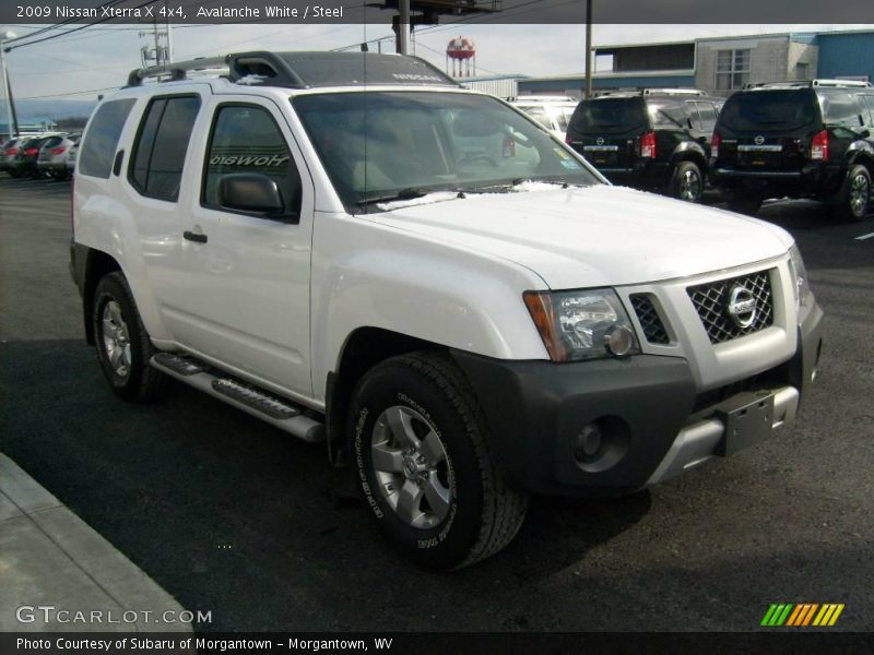 Avalanche White / Steel 2009 Nissan Xterra X 4x4