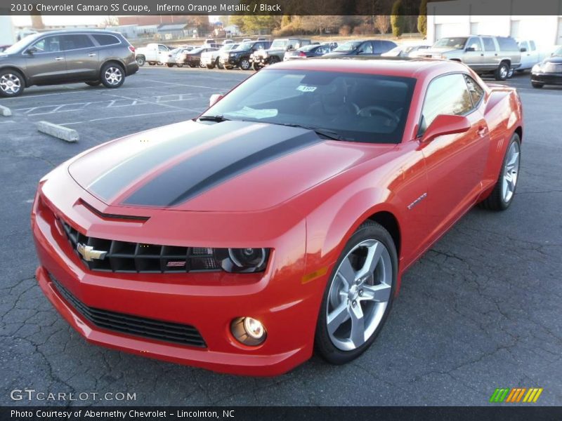 Inferno Orange Metallic / Black 2010 Chevrolet Camaro SS Coupe