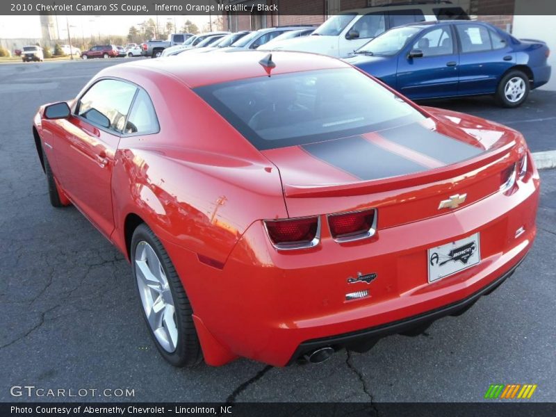 Inferno Orange Metallic / Black 2010 Chevrolet Camaro SS Coupe