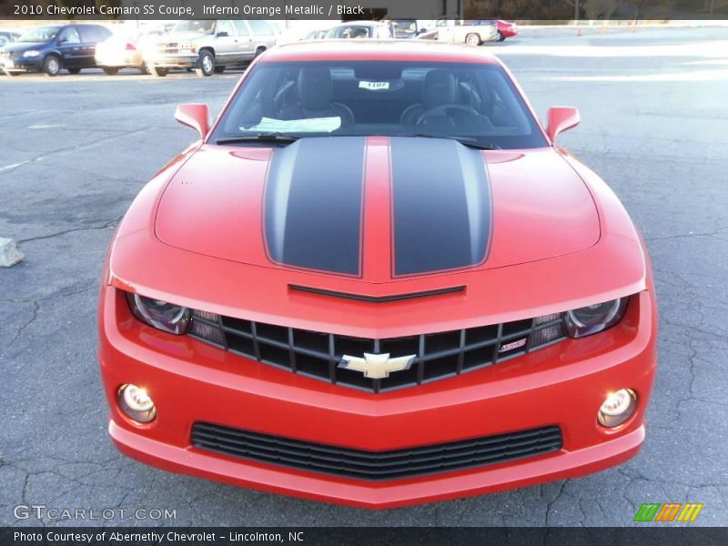 Inferno Orange Metallic / Black 2010 Chevrolet Camaro SS Coupe