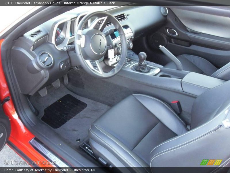 Inferno Orange Metallic / Black 2010 Chevrolet Camaro SS Coupe