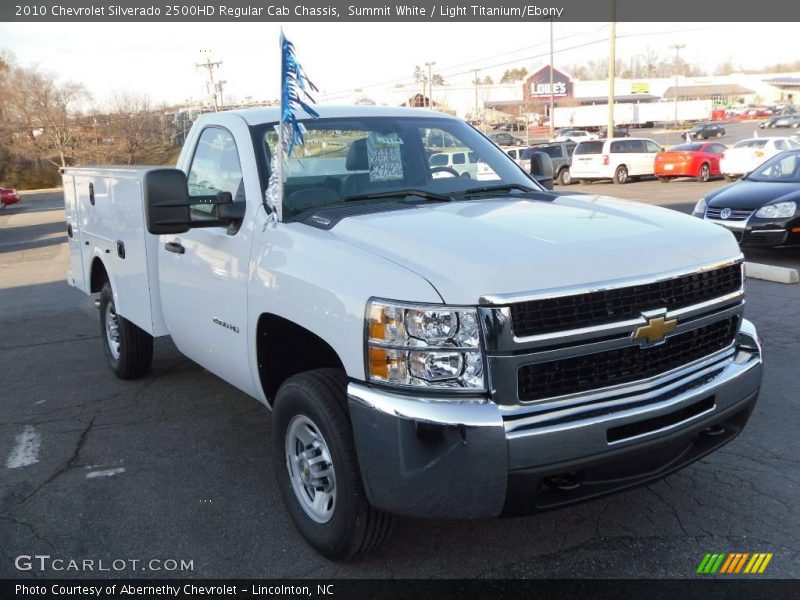 Summit White / Light Titanium/Ebony 2010 Chevrolet Silverado 2500HD Regular Cab Chassis