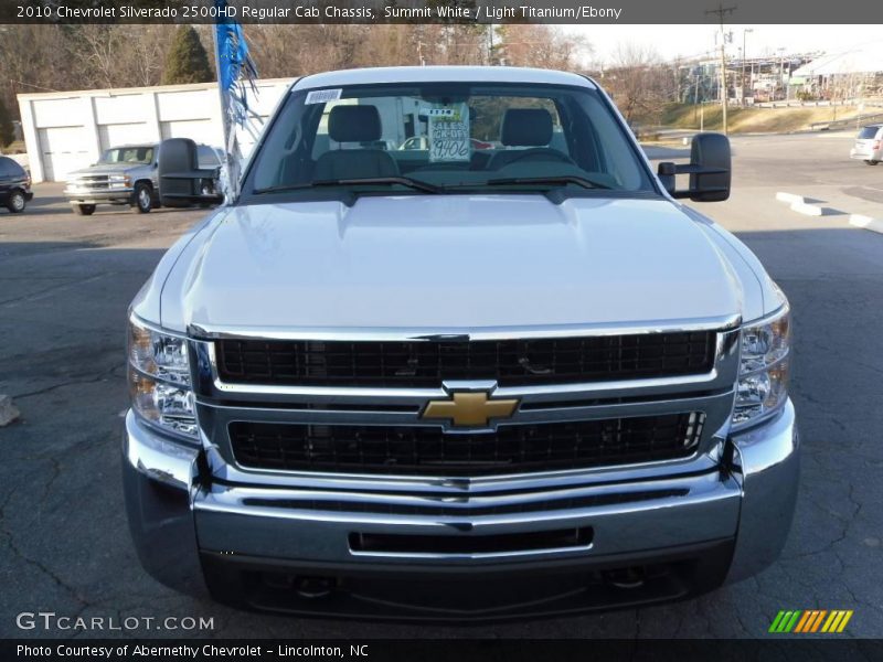 Summit White / Light Titanium/Ebony 2010 Chevrolet Silverado 2500HD Regular Cab Chassis