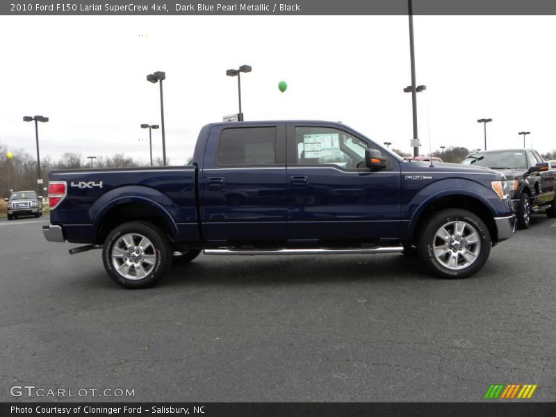 Dark Blue Pearl Metallic / Black 2010 Ford F150 Lariat SuperCrew 4x4