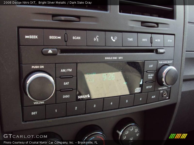 Bright Silver Metallic / Dark Slate Gray 2008 Dodge Nitro SXT