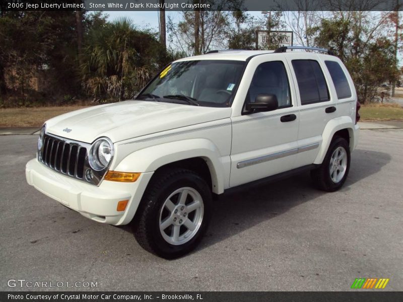 Stone White / Dark Khaki/Light Graystone 2006 Jeep Liberty Limited