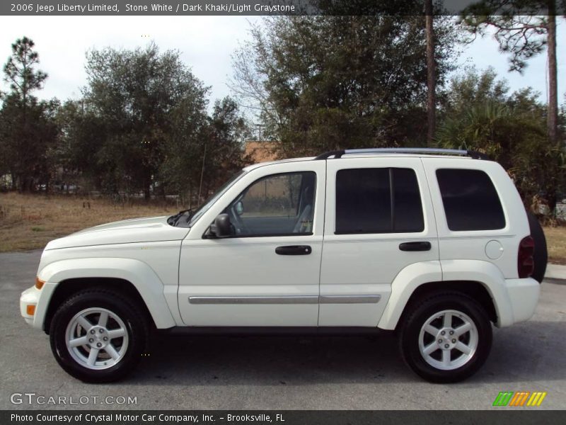 Stone White / Dark Khaki/Light Graystone 2006 Jeep Liberty Limited