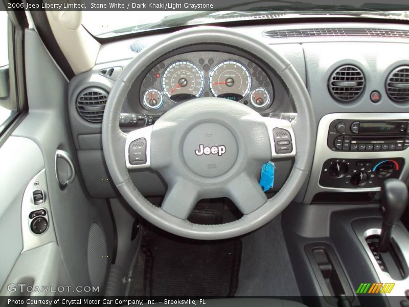 Stone White / Dark Khaki/Light Graystone 2006 Jeep Liberty Limited