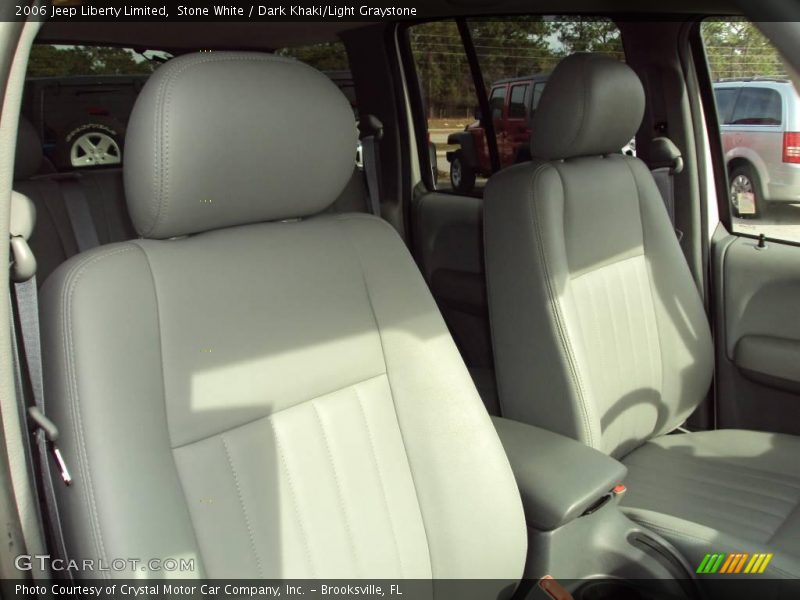 Stone White / Dark Khaki/Light Graystone 2006 Jeep Liberty Limited