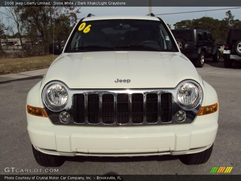 Stone White / Dark Khaki/Light Graystone 2006 Jeep Liberty Limited