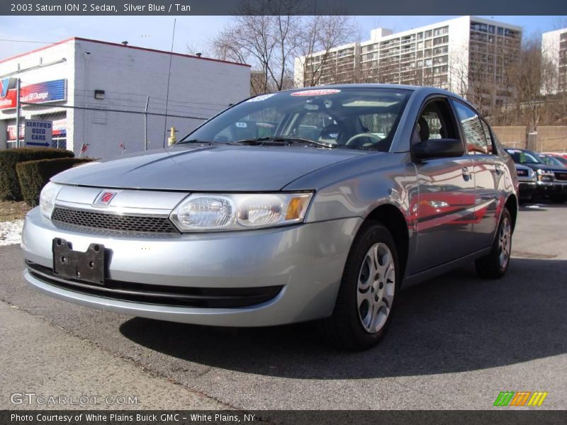 Silver Blue / Tan 2003 Saturn ION 2 Sedan