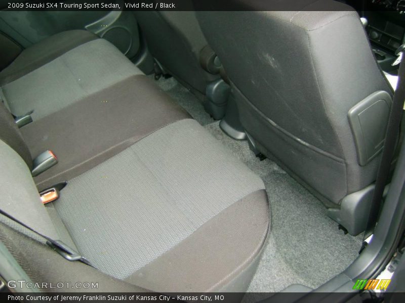 Vivid Red / Black 2009 Suzuki SX4 Touring Sport Sedan