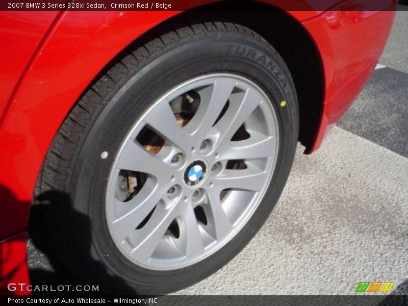 Crimson Red / Beige 2007 BMW 3 Series 328xi Sedan