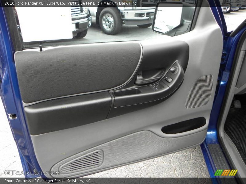 Vista Blue Metallic / Medium Dark Flint 2010 Ford Ranger XLT SuperCab