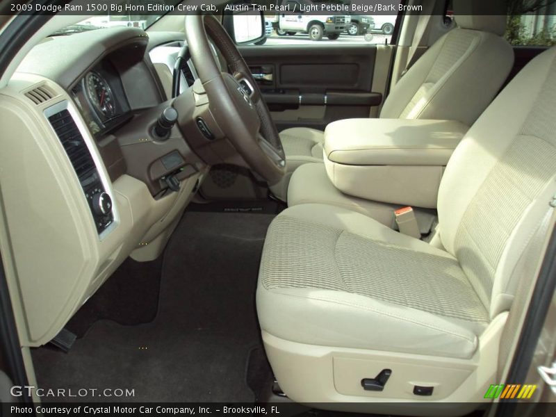 Austin Tan Pearl / Light Pebble Beige/Bark Brown 2009 Dodge Ram 1500 Big Horn Edition Crew Cab