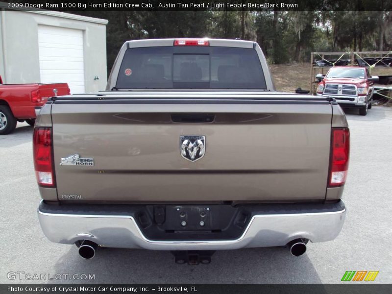 Austin Tan Pearl / Light Pebble Beige/Bark Brown 2009 Dodge Ram 1500 Big Horn Edition Crew Cab
