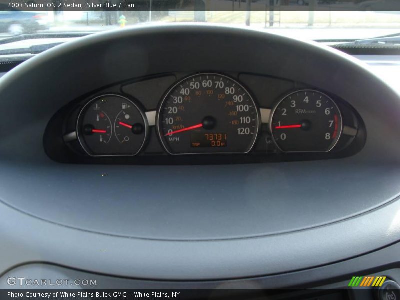 Silver Blue / Tan 2003 Saturn ION 2 Sedan