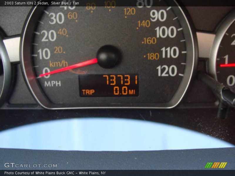 Silver Blue / Tan 2003 Saturn ION 2 Sedan