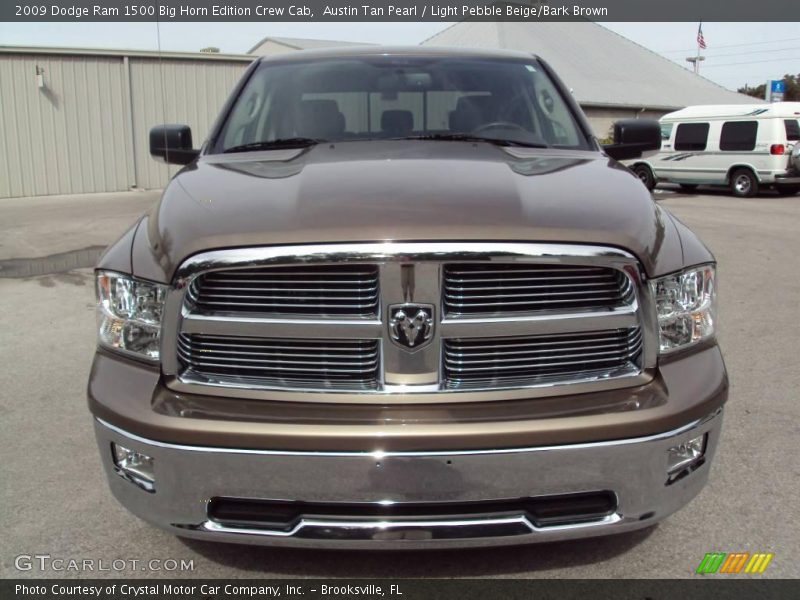Austin Tan Pearl / Light Pebble Beige/Bark Brown 2009 Dodge Ram 1500 Big Horn Edition Crew Cab