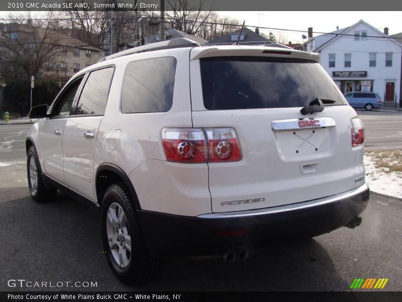Summit White / Ebony 2010 GMC Acadia SLE AWD