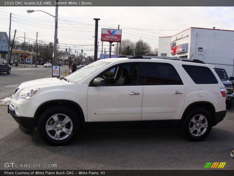 Summit White / Ebony 2010 GMC Acadia SLE AWD