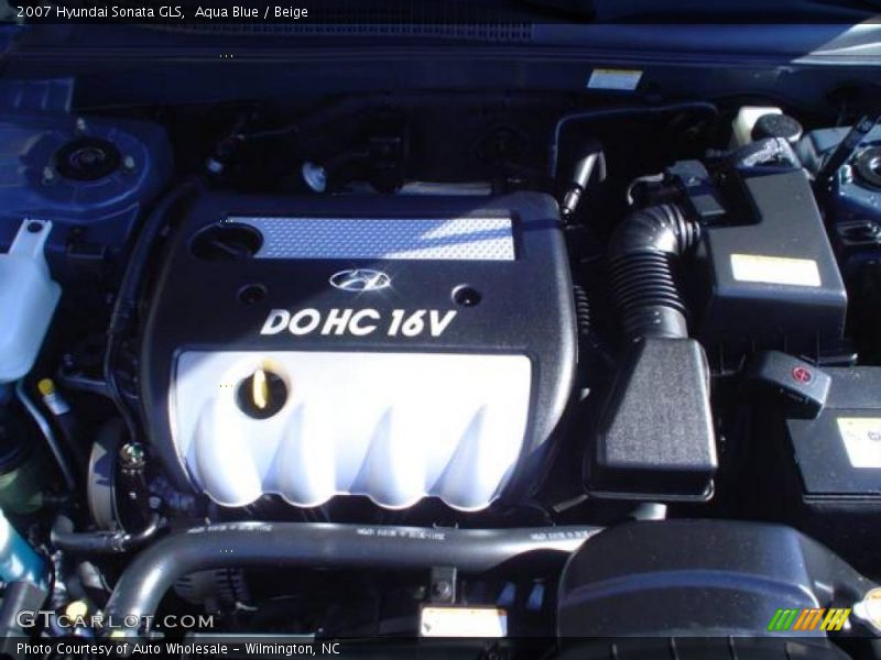 Aqua Blue / Beige 2007 Hyundai Sonata GLS