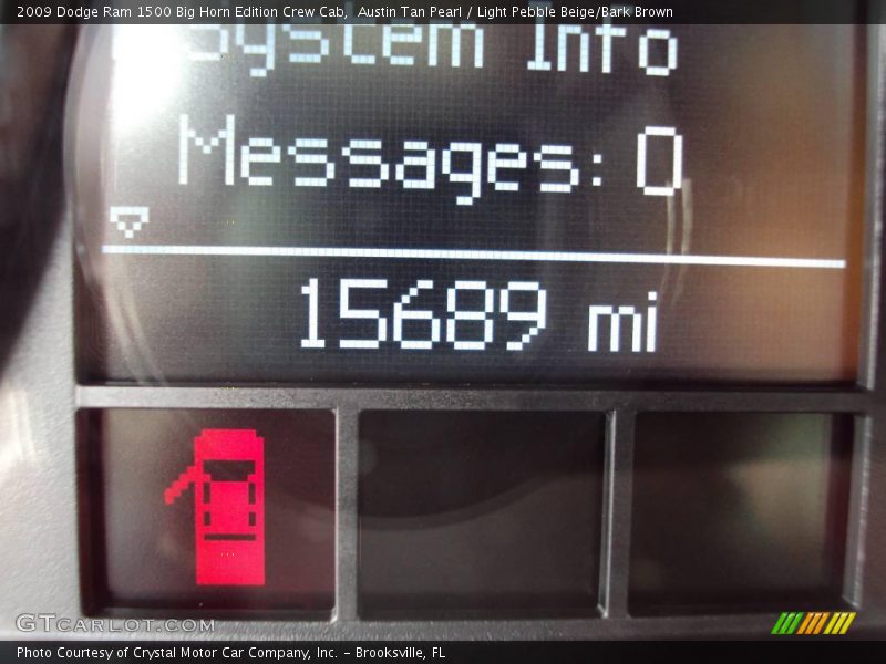 Austin Tan Pearl / Light Pebble Beige/Bark Brown 2009 Dodge Ram 1500 Big Horn Edition Crew Cab