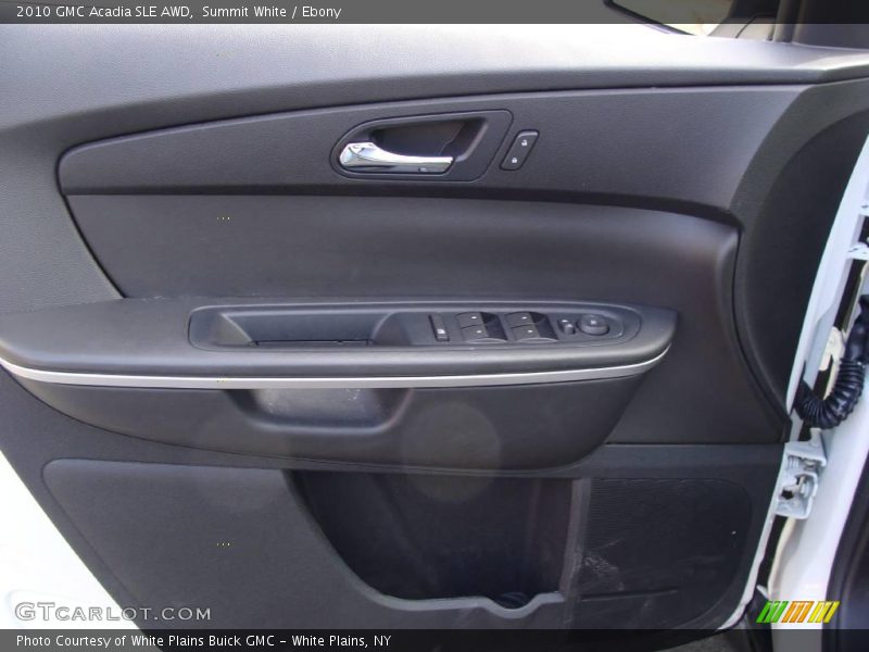 Summit White / Ebony 2010 GMC Acadia SLE AWD